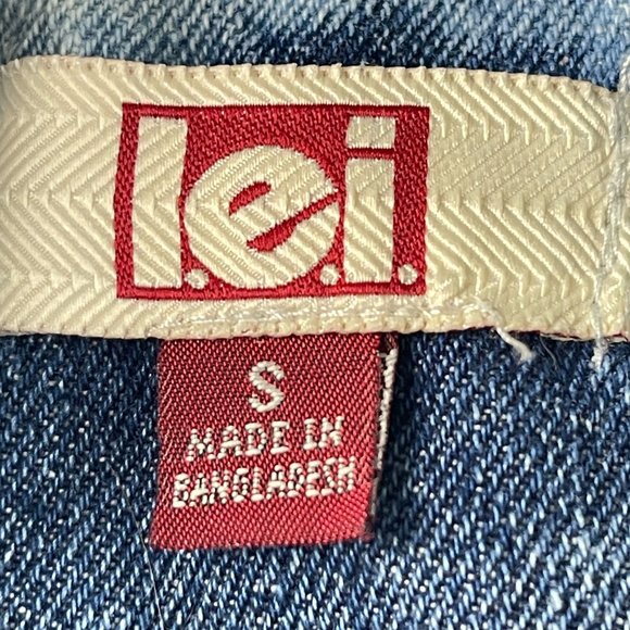 Lei Plum Sweatshirt Sleeve Hooded Jean Jacket Juniors Size S Blue Gray Button Up - Picture 4 of 13